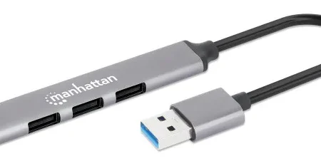 USB HUB 4port Manhattan 168427 3.0/3xUSB 2.0 480Mbps/1xUSB 3.0 5Gbps/sivi