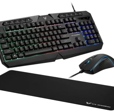 Tastatura + miš + podloga USB Volkano VX Helios VX-148-BK US crna