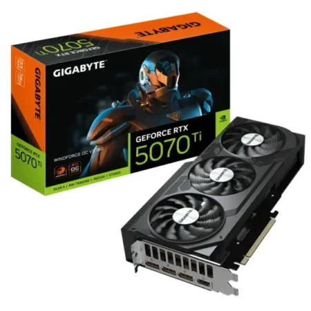 VGA Gigabyte RTX 5070-Ti WINDFORCE 3 OC SFF 16GB, GV-N507TWF3OCV2-16GD