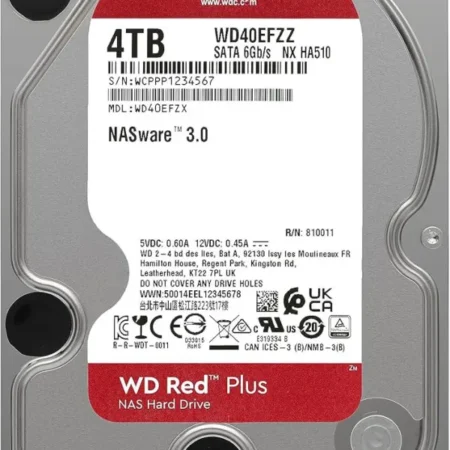 HDD WD 4TB WD40EFZZ Red Plus 5400RPM 128MB