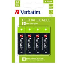 Punjiva baterija Verbatim AA LR6 2500mAh blister 1/4
