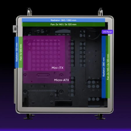 Qube 540 Moonstone modularno kućište (Q540-LGNN-S00)