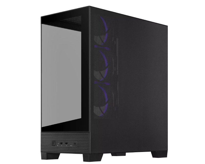 A31 PLUS TG ARGB BLACK ATX kućište crno
