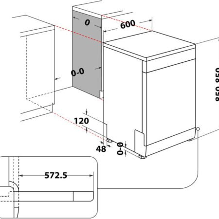 WH4FFC14BN6W mašina za pranje sudova - 60cm