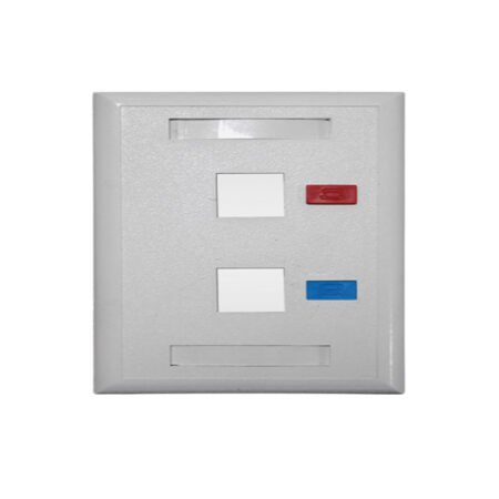 Utičnica modularna, za 2 RJ45 modula, 120mm