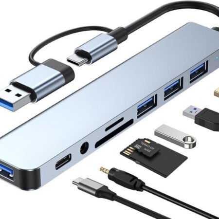 USB 3.0+TIP C na 4xUSB 3.0+TIP C+SD/micro sd+ Audio metal HUB