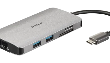 Docking D-Link DUB-M810 8in1 USB-C - HDMI/USB3.0x2/CR/PD/GLAN