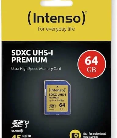 SD Card Intenso 64GB UHS-I Premium 3421490