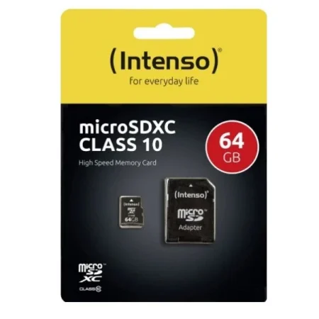 Micro SDXC Intenso 64GB Class10 3413490 + adapter