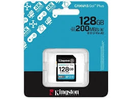 SD Card Kingston 128GB Canvas Go Plus SDG4/128GB