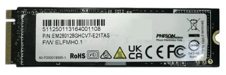SSD PHISON 128GB M.2 NVMe EM280128GHCV7-E21TAS BULK