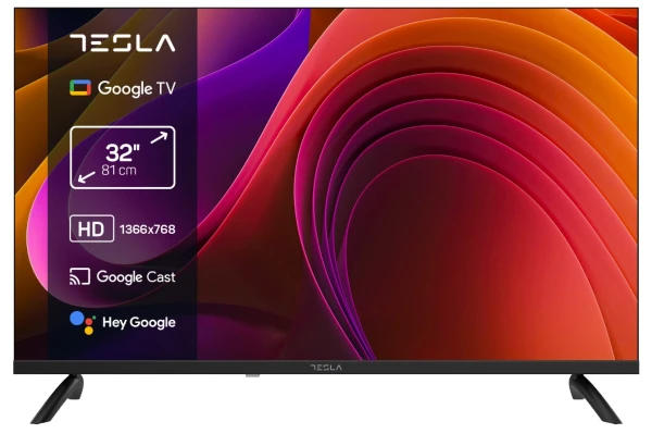 TV TESLA LED 32E655BHS HD, Google TV Smart