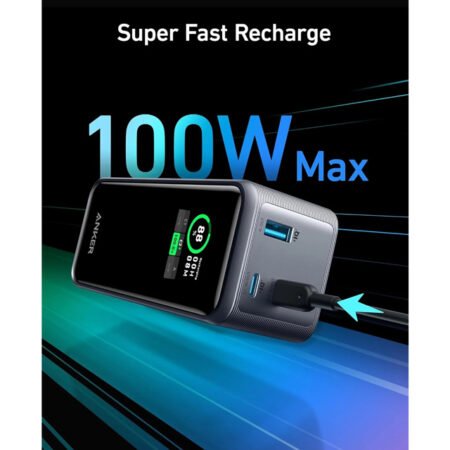 Prime 20000mAh, 200W, Power Bank za laptop crni