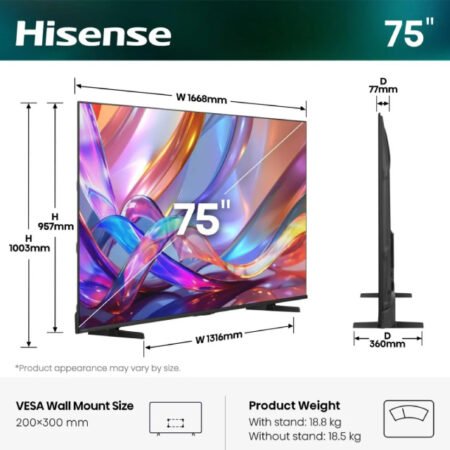 75 inča 75E7S Hi-QLED 4K UHD Smart TV