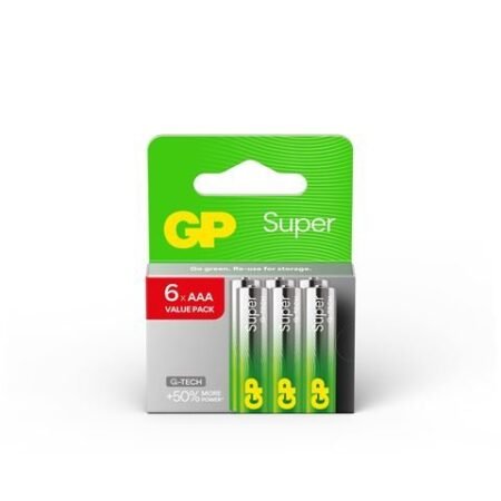 GP baterije LR03-SBV6 AAA Super Alkaline