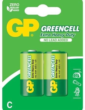 GP baterije R14-U2 C Zinc Carbon