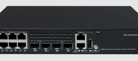 HPE 2150 8G PoE+ 2F 2P PoE 125W Switch