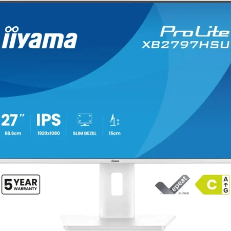 Monitor 27" Iiyama XB2797HSU-W1 IPS 1920x1080/120Hz/1ms/HDMI/DP/USB/pivot/zvucni