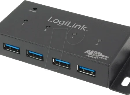 LogiLink UA0149 USB 3.0 4-Port Hub, 4xUSB 3.0, Mountable