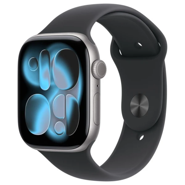 Smart watch Apple Series 11 Aluminum 46mm Space Gray (Black Sport Band) S/M