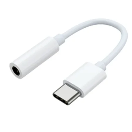 USB-C to 3.5mm Headphone Jack Adapter, White