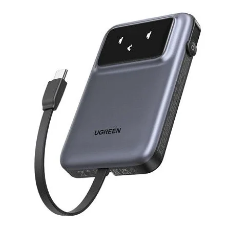UGREEN Uno PB511 Power Bank 10,000mAh 30W 1xUSB-A 1xUSB-C 1xIntegrated USB-C