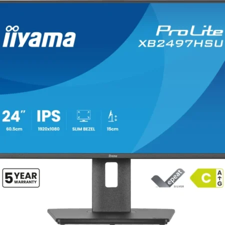 Monitor 24" Iiyama XB2497HSU-B1 IPS 1920x1080/120Hz/4ms/HDMI/DP/USB/pivot/zvucni