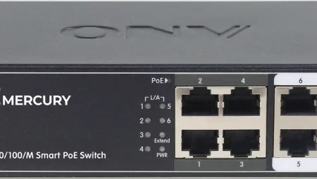 LAN Switch Mercury H1064PL 6port 10/100 4-PoE