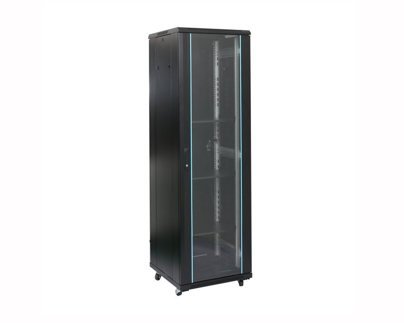 Rack orman samostojeći, 22U, 600x800, staklena vrata (pakovanje od 3 kutije)